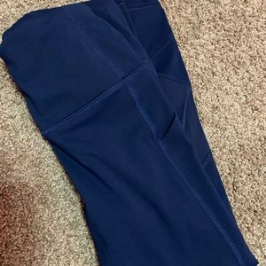 Navy mesh lulu leggings size 2